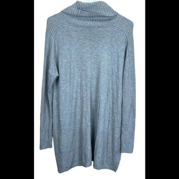 SOFT SURROUNDINGS‎ Medium Gray Pullover sweater tunic cowl neck Cashmere Blend - Picture 2 of 4